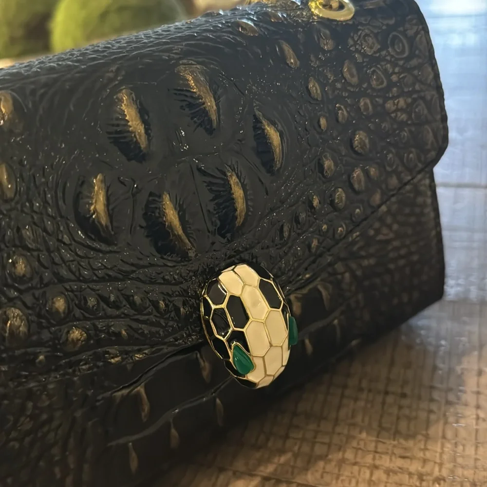 Unique python texture bag crossbody sholder bag - Picture 4 of 5
